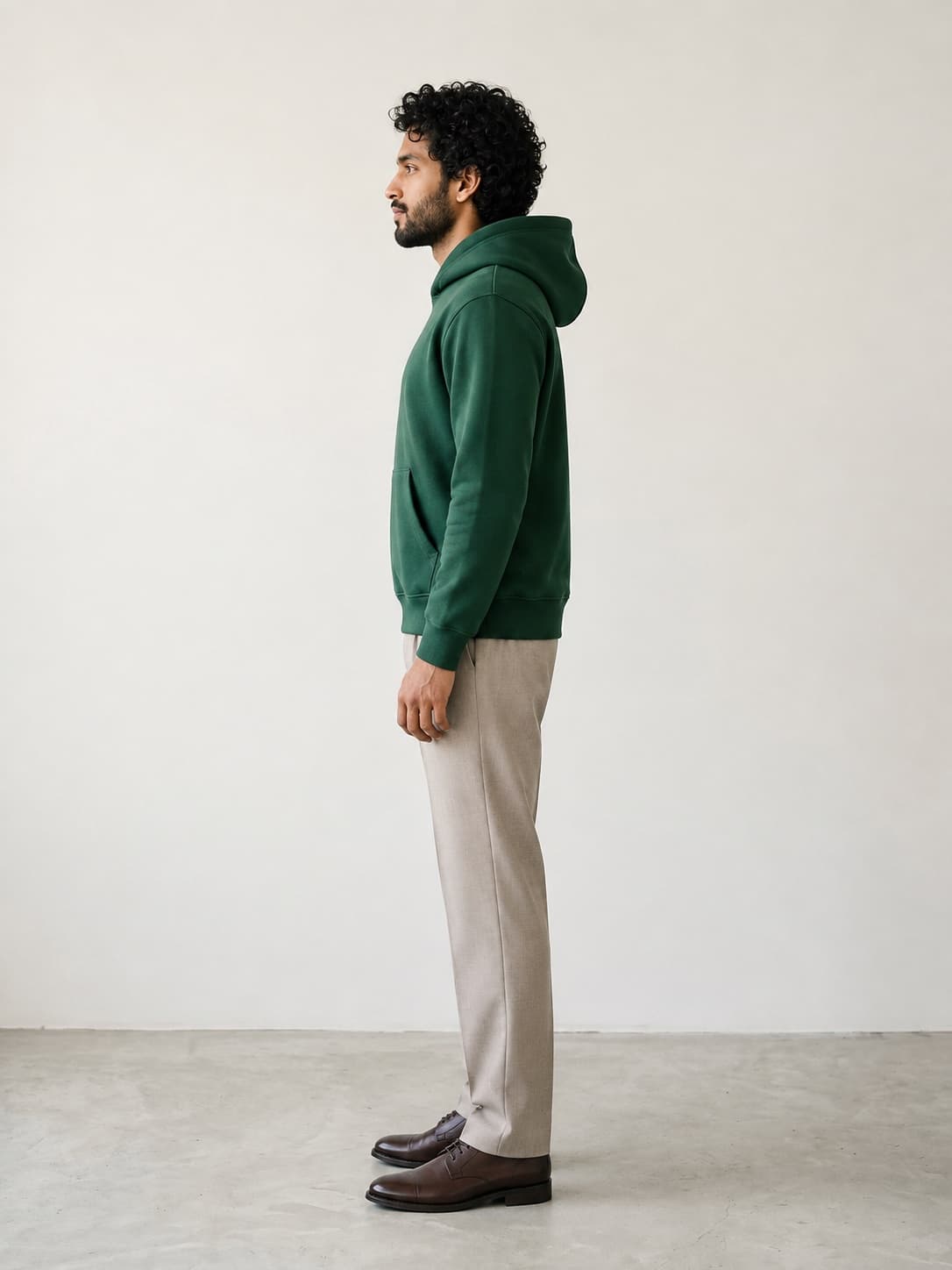 The Architectural Solid Hoodie - Side View