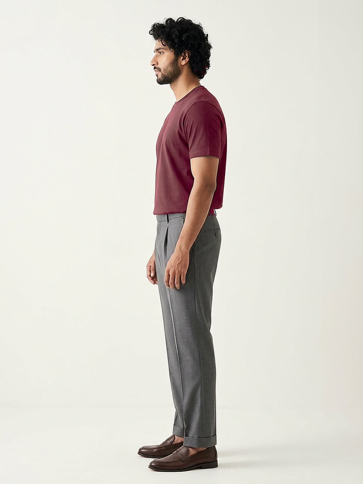 The 180 GSM Essential Tee - Side View